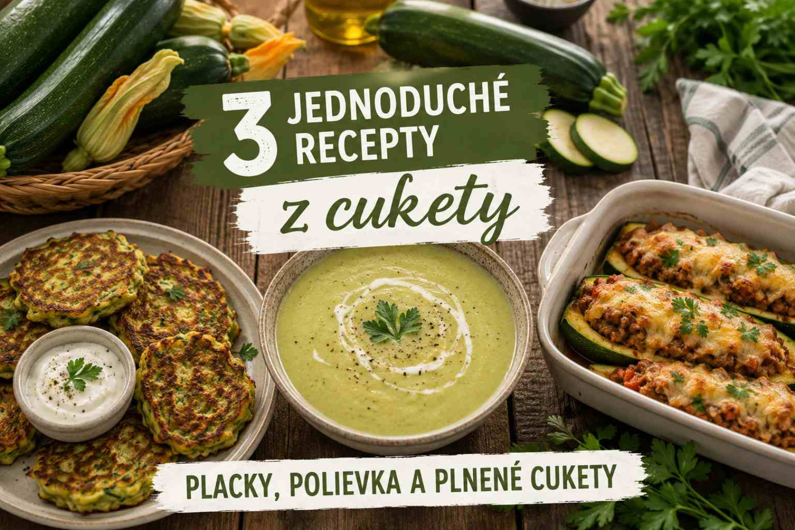 3 jednoduché recepty z cukety, ktoré si zamilujete